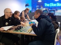 Christmas variant chess at The Dice Box Worcester