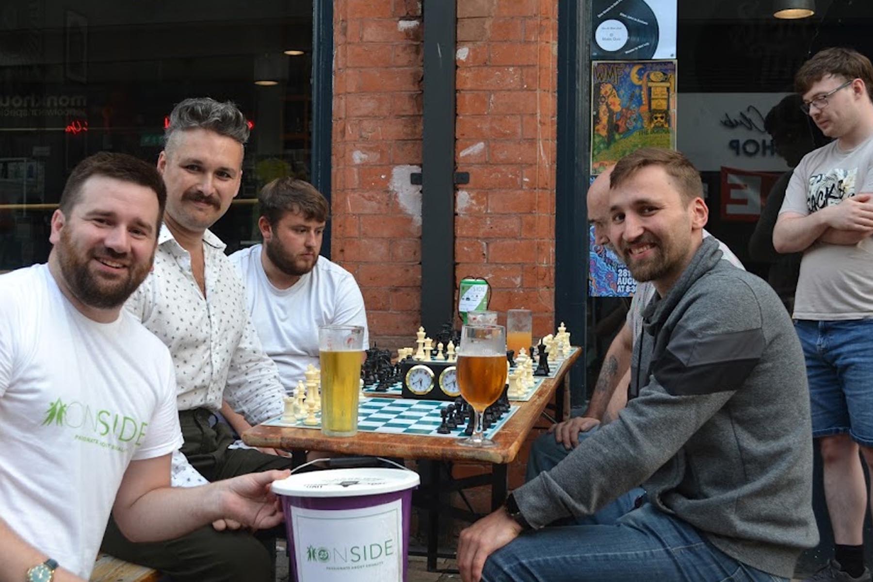 Members collect for Onside Charity at Soin the Black Circle