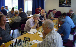 View of the top boards in the Major Tournament