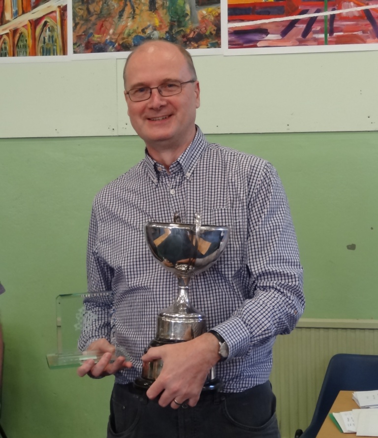 Nigel Towers with Bennett Cup and trophy