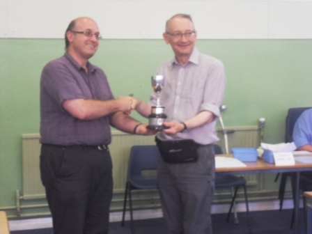 Andrew presents Ray Collett with Bennett Cup