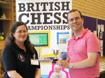 Steve Crockett (right) with tournament Director Lara Barnes